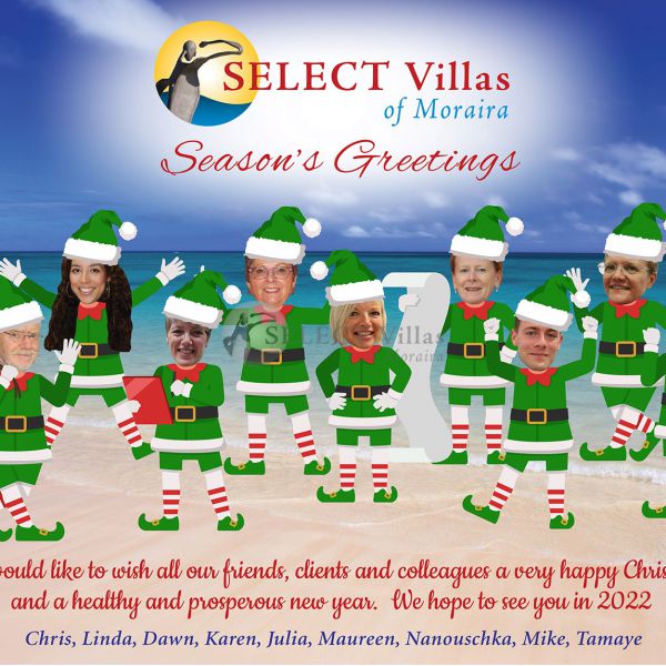 L'équipe de Select Villas vous souhaite un joyeux Noël et une bonne et saine année 2022