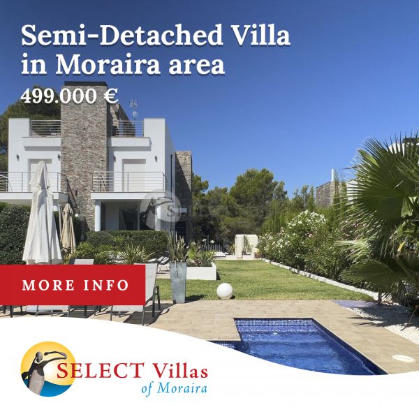 Avez-vous vu le paysage qui entoure cette villa à Benimeit (Moraira) ? Vous allez adorer vivre entouré de tant de nature