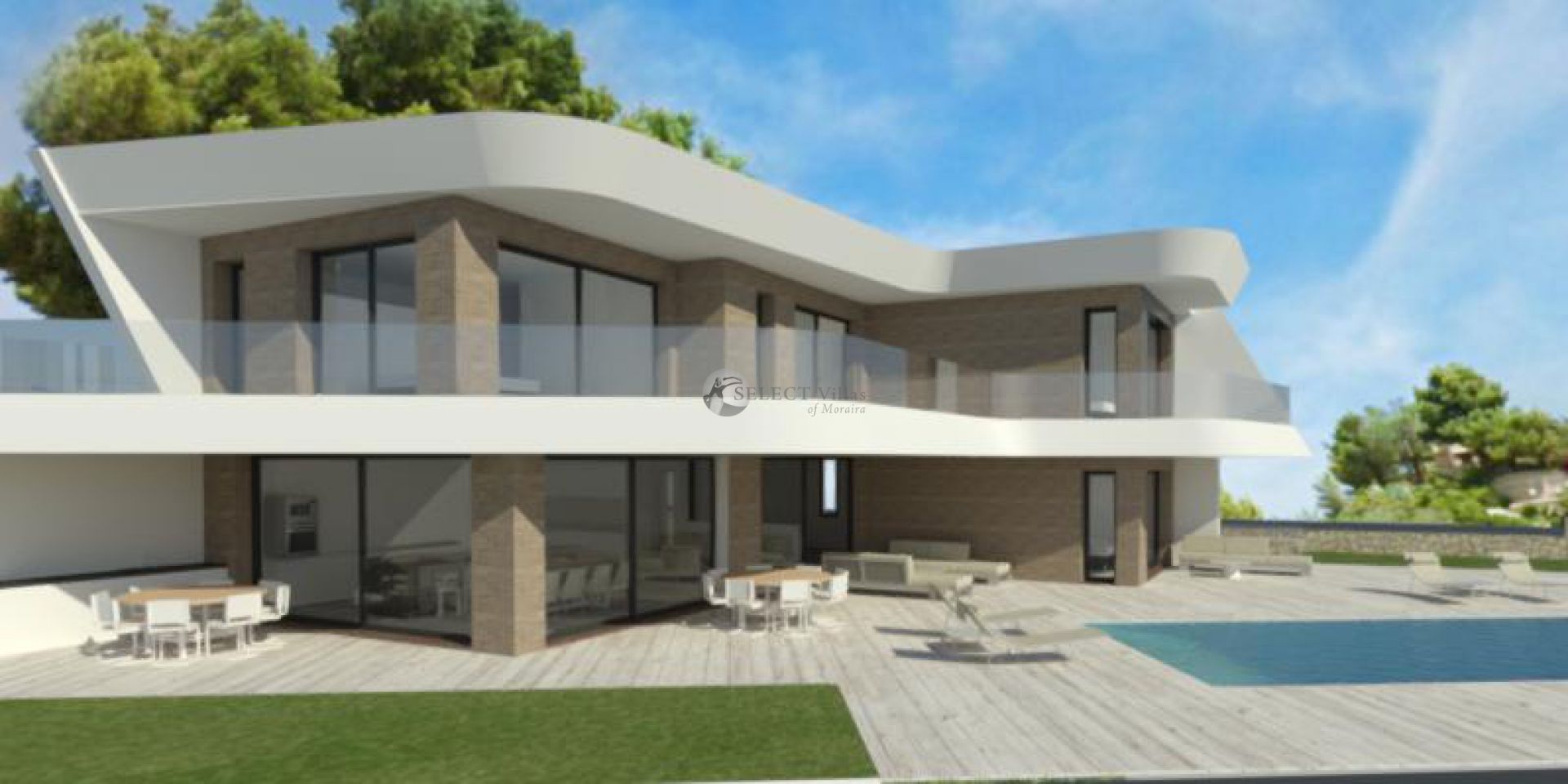 Villa nouvellement construite à vendre à Moraira